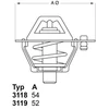 Image de Thermostat D'Eau Wahler 3119.88 Daihatsu;Toyota