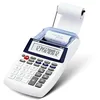 Image de Olympia Calculatrice de bureau avec rouleau de papier avec écran LCD à 12 chiffres I Calculatrice pratique avec rouleau de papier de 57 mm de largeur et rouleau d'encre bleu IR 40 I Calculatrice de poche avec rouleau de papier et piles en occasion ou reconditionné