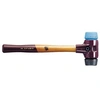 Image de Maillet SIMPLEX TPE souple / caoutchouc chargé avec boîtier en fonte malléable et manche en bois - D=50 mm - 3012.050