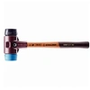 Image de Maillet SIMPLEX TPE souple / caoutchouc chargé avec boîtier en fonte malléable et manche en bois - D=60 mm - 3012.060