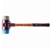 Image de Maillet SIMPLEX TPE souple / caoutchouc chargé avec boîtier en fonte malléable et manche en bois - D=40 mm - 3013.040