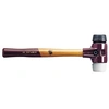 Image de Maillet SIMPLEX Caoutchouc chargé / superplastique avec boîtier en fonte malléable et manche en bois - D=60 mm - 3027.060