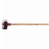 Image de Marteau de frappeur SIMPLEX Caoutchouc chargé / superplastique avec boîtier en fonte malléable, manche en bois hickory de haute qualité - D=80 mm -