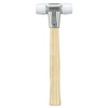 Image de Maillet BASEPLEX, Nylon / nylon avec boîtier en zinc moulé et manche en bois - D=25 mm - 3908.025