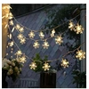 Image de Guirlande Lumineuse 6M LED avec 40 LED Flocon de neige pour Noël Soirée Maison Jardin, Blanc Chaud [USB alimenté]