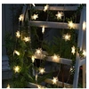 Image de Guirlande Lumineuse 6M LED avec 40 LED Flocon de neige pour Noël Soirée Mariage Maison Jardin, Blanc Chaud [USB alimenté]