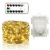 Image de Guirlande Lumineuse 10M avec 100 Micro LED et 8 modes télécommande, Décoration LED Romantique pour Noël Soirée Maison Jardin, Blanc Chaud [Batterie