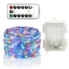 Image de Guirlande Lumineuse 10M avec 100 Micro LED et 8 modes télécommande, Décoration LED Romantique pour Noël Soirée Maison Jardin, Coloré [Batterie