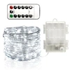 Image de Guirlande Lumineuse 5M avec 50 Micro LED et 8 modes télécommande, Décoration LED Romantique pour Noël Soirée Maison Jardin, Blanc Froid [Batterie
