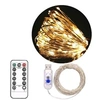 Image de Guirlande Lumineuse 5M avec 50 Micro LED et 8 modes télécommande, Décoration LED Romantique pour Noël Soirée Maison Jardin, Blanc Chaud [USB