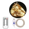 Image de Guirlande Lumineuse 20M avec 200 Micro LED et 8 modes télécommande, Décoration LED Romantique pour Noël Soirée Maison Jardin, Blanc Chaud [USB
