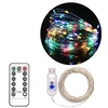 Image de Guirlande Lumineuse 20M avec 200 Micro LED et 8 modes télécommande, Décoration LED Romantique pour Noël Soirée Maison Jardin, Coloré [USB alimenté]