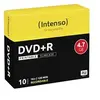 Image de - 10 x DVD+R - 4.7 Go 16x - surface imprimable par jet d'encre - boîtier CD étroit