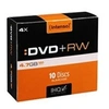 Image de - 10 x DVD+RW - 4.7 Go (120 minutes) 4x - boîtier CD étroit