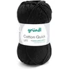 Image de Fil à tricoter COTTON QUICK UNI - Gründl - PPSC - certifié Oeko-Tex(...) - 11 Noir