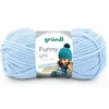 Image de Fil à tricoter effet velour FUNNY - - 100 Gr - Oeko-Tex(...) - 03 Bleu