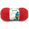 Image de Fil à tricoter effet velour FUNNY - - 100 Gr - Oeko-Tex(...) - 11 Rouge