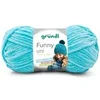 Image de Fil à tricoter effet velour FUNNY - - 100 Gr - Oeko-Tex(...) - 24 Bleu