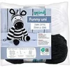 Image de Kit de crochet Gründl Zéphir le Zèbre - Créez votre zèbre amigurumi en coton 100 % bicolore en fil funny certifié Oeko-Tex(...) - Multicolore