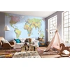 Image de Papier Peint - World Map 368x248cm - Intissé,