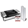 Image de machine sous vide fastvac 500 pressepurée en acier inoxydable pour usage professionnel double pompe à piston 15 l/min, double couture soudée et