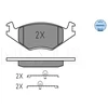Image de Kit De Plaquettes De Frein, Frein À Disque Meyle-Original Quality 025 208 8717 Meyle 0252088717 Seat;Volkswagen