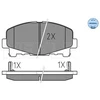 Image de Kit De Plaquettes De Frein, Frein À Disque Meyle-Original Quality 025 247 6616 Meyle 0252476616 Honda
