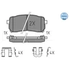 Image de Kit De Plaquettes De Frein, Frein À Disque Meyle-Original Quality 025 245 5915/W Meyle 0252455915/W Hyundai;Kia
