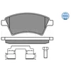 Image de Kit De Plaquettes De Frein, Frein À Disque Meyle-Original Quality 025 243 9116/W Meyle 0252439116/W Fiat;Suzuki