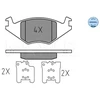 Image de Kit De Plaquettes De Frein, Frein À Disque Meyle-Original Quality 025 208 8917 Meyle 0252088917 Seat;Volkswagen