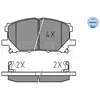 Image de Kit De Plaquettes De Frein, Frein À Disque Meyle-Original Quality 025 239 8916 Meyle 0252398916 Lexus
