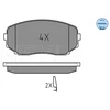 Image de Kit De Plaquettes De Frein, Frein À Disque Meyle-Original Quality 025 245 4417/W Meyle 0252454417/W Mazda;Mitsubishi