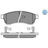 Image de Kit De Plaquettes De Frein, Frein À Disque Meyle-Original Quality 025 247 4414/W Meyle 0252474414/W Chevrolet
