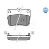 Image de Kit De Plaquettes De Frein, Frein À Disque Meyle-Original Quality 025 236 5614/W Meyle 0252365614/W Toyota