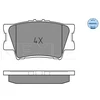 Image de Kit De Plaquettes De Frein, Frein À Disque Meyle-Original Quality 025 243 3815 Meyle 0252433815 Lexus;Toyota