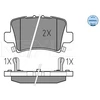 Image de Kit De Plaquettes De Frein, Frein À Disque Meyle-Original Quality 025 8615/W Meyle 0252408615/W Honda