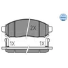 Image de Kit De Plaquettes De Frein, Frein À Disque Meyle-Original Quality 025 242 2716/W Meyle 0252422716/W Nissan