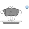 Image de Kit De Plaquettes De Frein, Frein À Disque Meyle-Original Quality 025 215 7620 Meyle 0252157620 Mercedes-Benz;Volkswagen