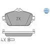 Image de Kit De Plaquettes De Frein, Frein À Disque Meyle-Original Quality 025 220 3119 Meyle 0252203119 Mercedes-Benz