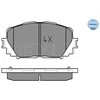 Image de Kit De Plaquettes De Frein, Frein À Disque Meyle-Original Quality 025 247 0817 Meyle 0252470817 Toyota