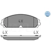 Image de Kit De Plaquettes De Frein, Frein À Disque Meyle-Original Quality 025 241 6417/W Meyle 0252416417/W Chrysler;Lancia
