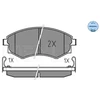 Image de Kit De Plaquettes De Frein, Frein À Disque Meyle-Original Quality 025 217 2517/W Meyle 0252172517/W Daewoo;Hyundai;Kia;Nissan;Ssangyong