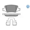 Image de Kit De Plaquettes De Frein, Frein À Disque Meyle-Original Quality 025 231 3814 Meyle 0252313814 Mercedes-Benz
