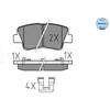 Image de Kit De Plaquettes De Frein, Frein À Disque Meyle-Original Quality 025 253 3715/W Meyle 0252533715/W Hyundai;Kia;Ssangyong
