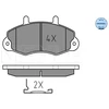 Image de Kit De Plaquettes De Frein, Frein À Disque Meyle-Original Quality 025 214 7018 Meyle 0252147018 Ford