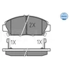 Image de Kit De Plaquettes De Frein, Frein À Disque Meyle-Original Quality 025 218 7918/W Meyle 0252187918/W Honda;Rover