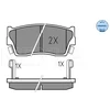 Image de Kit De Plaquettes De Frein, Frein À Disque Meyle-Original Quality 025 215 0014/W Meyle 0252150014/W Suzuki