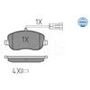 Image de Kit De Plaquettes De Frein, Frein À Disque Meyle-Original Quality 025 242 9419/W Meyle 0252429419/W Fiat