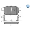 Image de Kit De Plaquettes De Frein, Frein À Disque Meyle-Original Quality 025 252 5814/W Meyle 0252525814/W Suzuki