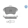Image de Kit De Plaquettes De Frein, Frein À Disque Meyle-Original Quality 025 253 2619 Meyle 0252532619 Mercedes-Benz